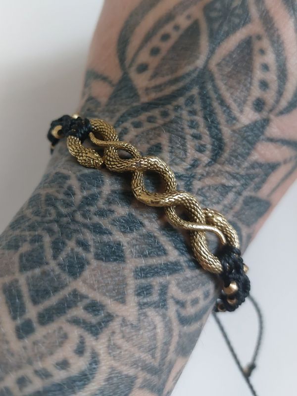 Infinity serpent bracelet
