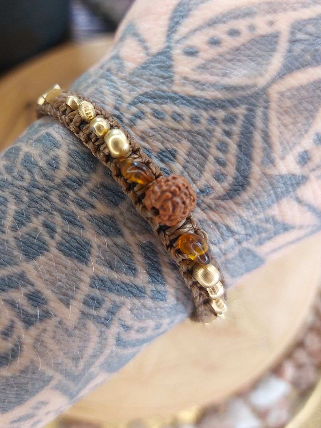 Ember Rudraksha Bracelet