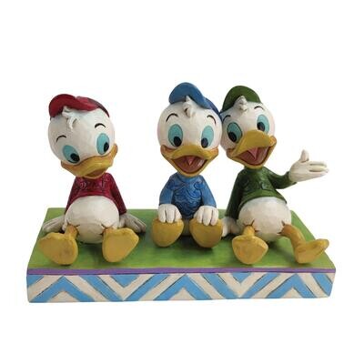 Huey Dewey &amp; Louie Sitting By Disney Jim Shore