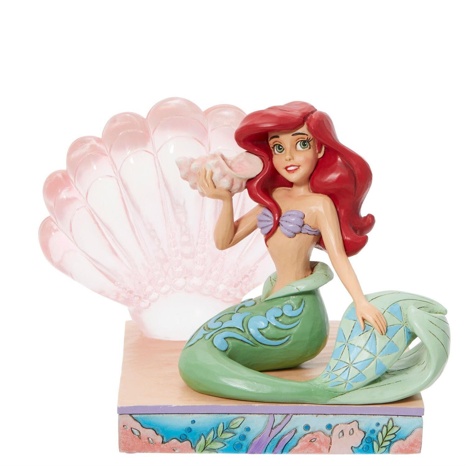 Ariel Clear Resin Shell By Disney Jim Shore *SHIPS WITHIN 14 DAYS*