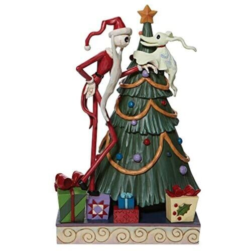 Decking The Halls Jack &amp; Zero By Disney Jim Shore