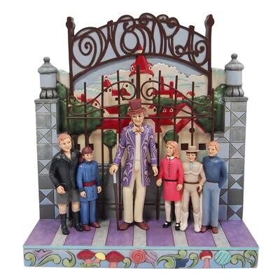 Willy Wonka With Children By Gate By Jim Shore Willy Wonka