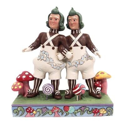 Oompa Loompas Side By Side By Jim Shore Willy Wonka *SHIPS WITHIN 14 DAYS*