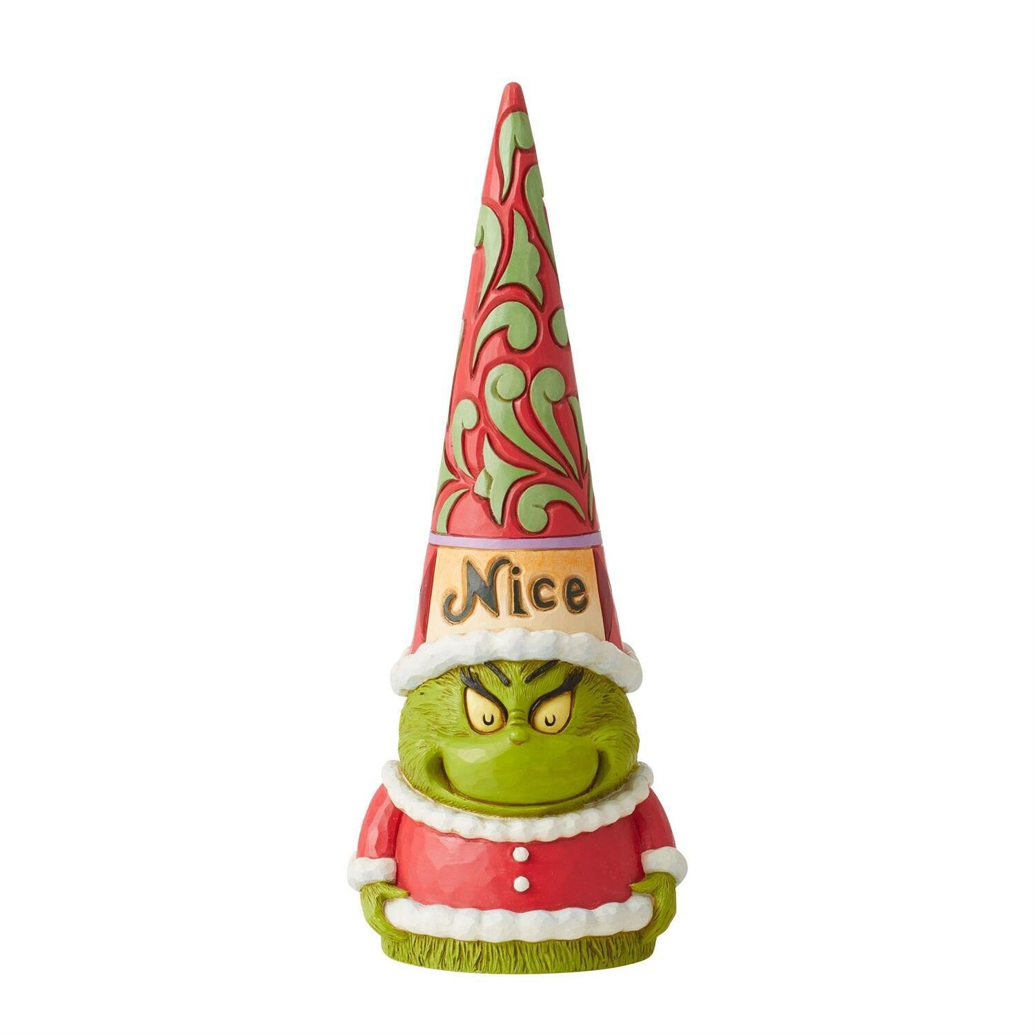 Naughty &amp; Nice Grinch Gnome By Jim Shore The Grinch *SHIPS WITHIN 14 DAYS*