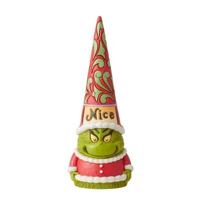 Naughty &amp; Nice Grinch Gnome By Jim Shore The Grinch *SHIPS WITHIN 14 DAYS*