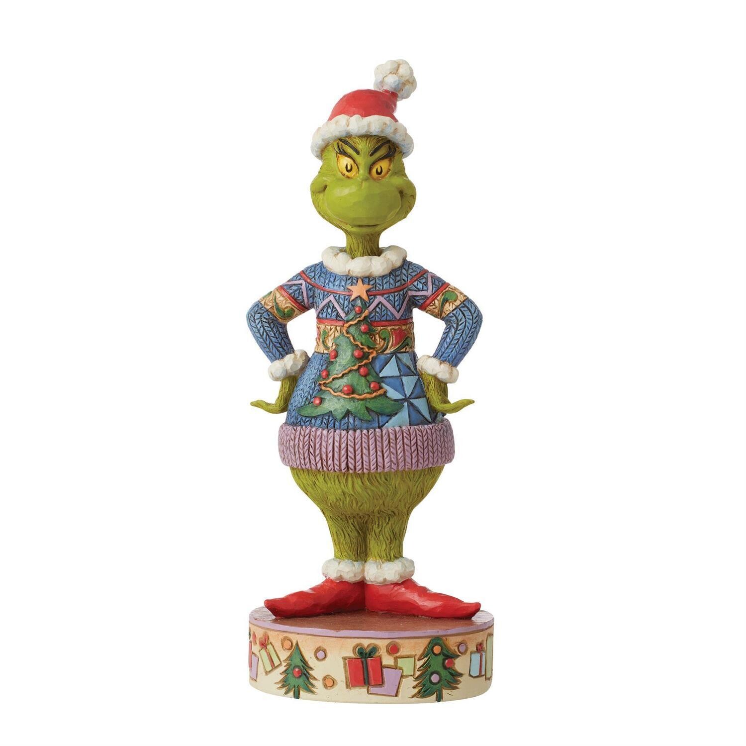 Grinch Wearing Ugly Sweater By Jim Shore The Grinch *SHIPS WITHIN 14 DAYS*