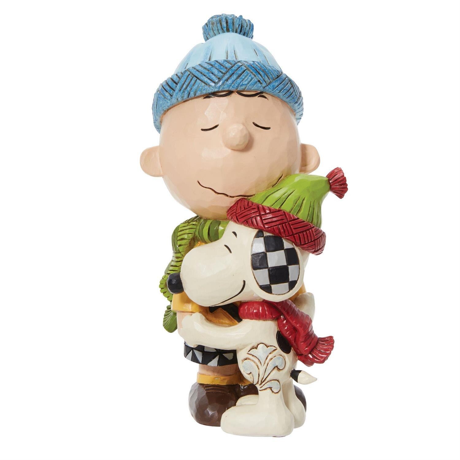 Snoopy &amp; Charlie Brown Hugging  By Jim Shore Peanuts *SHIPS WITHIN 14 DAYS*