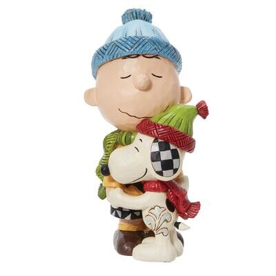 Snoopy &amp; Charlie Brown Hugging  By Jim Shore Peanuts *SHIPS WITHIN 14 DAYS*