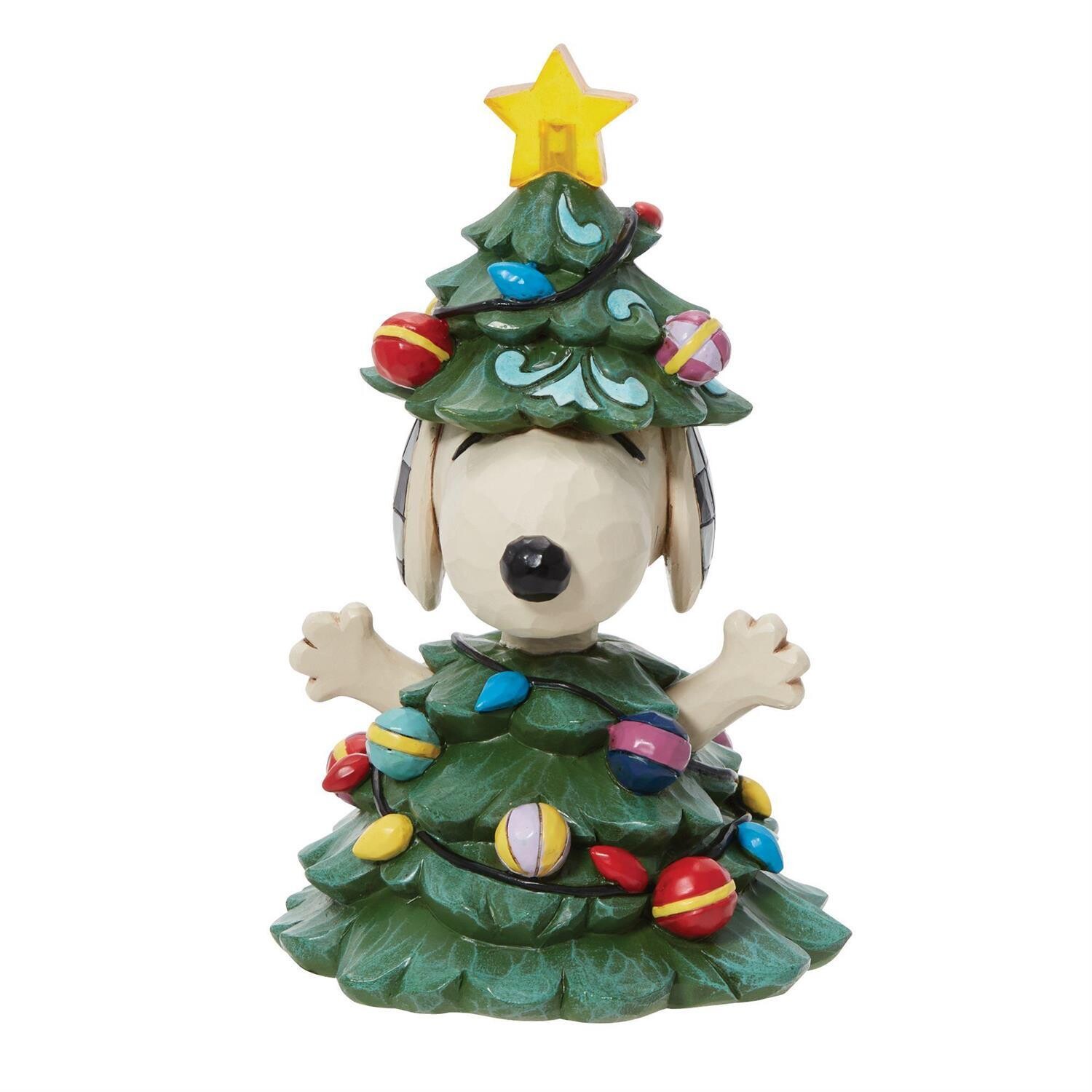 Snoopy As Christmas Tree By Jim Shore Peanuts *SHIPS WITHIN 14 DAYS*