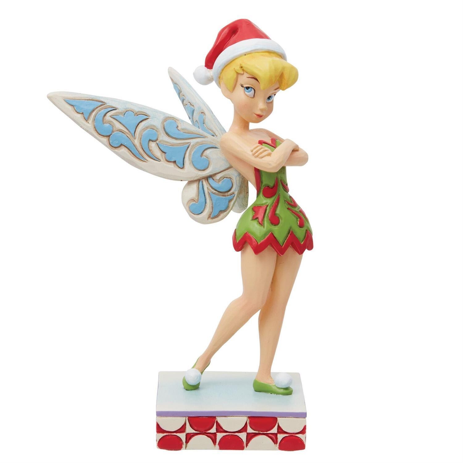 Cheeky Christmas Pixie Tinker Bell Christmas Personality Pose By Disney Jim Shore