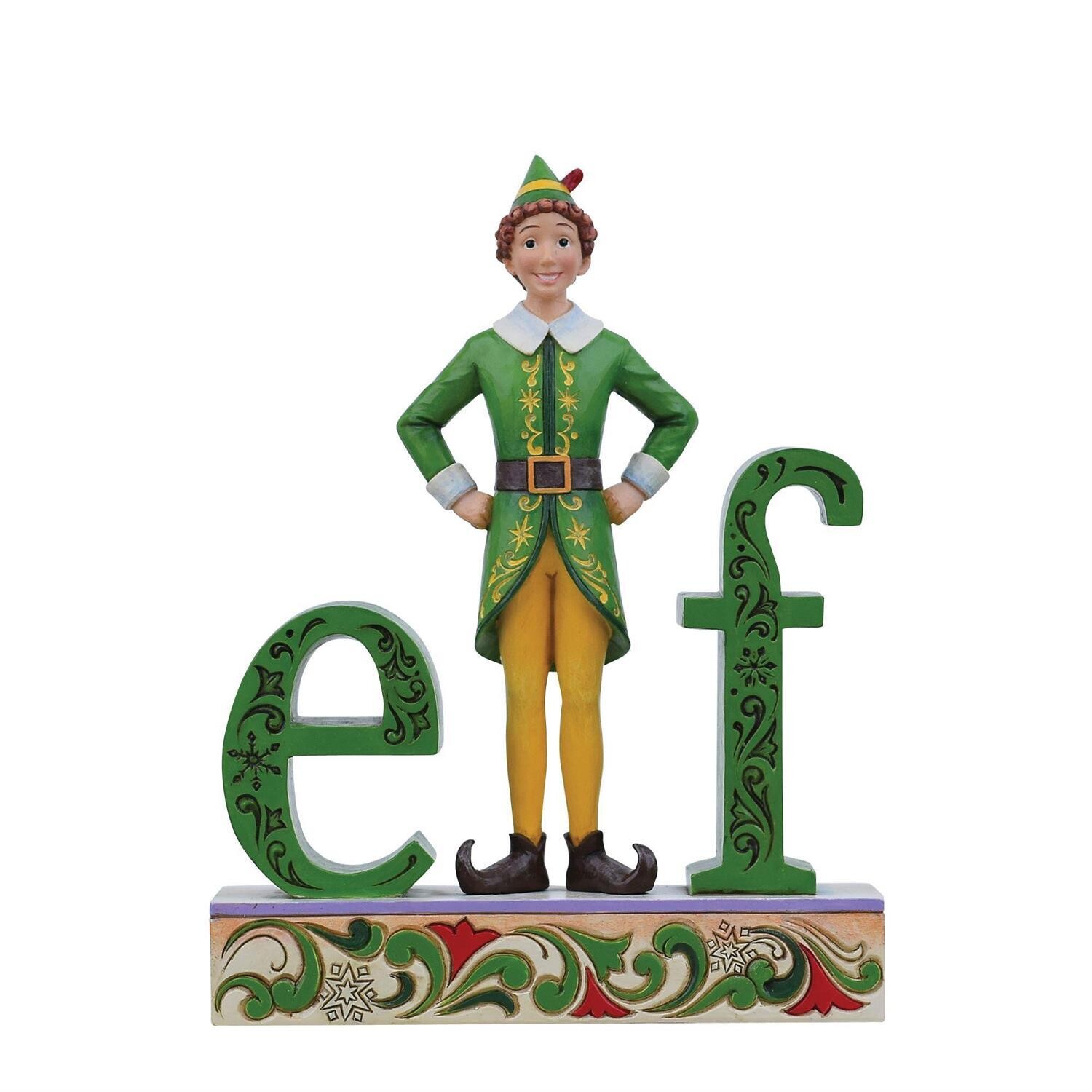 Buddy Elf Standing Elf Word By Jim Shore *SHIPS WITHIN 14 DAYS*