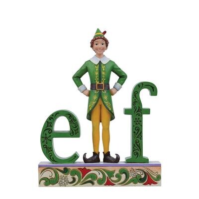 Buddy Elf Standing Elf Word By Jim Shore *SHIPS WITHIN 14 DAYS*