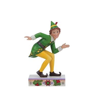 Buddy Elf in Crouching Pose  By Jim Shore *SHIPS WITHIN 14 DAYS*