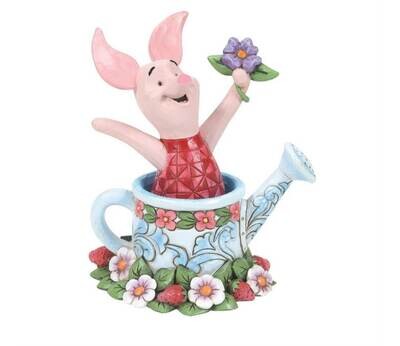 Picked For You Piglet In Watering Can By: Disney Jim Shore