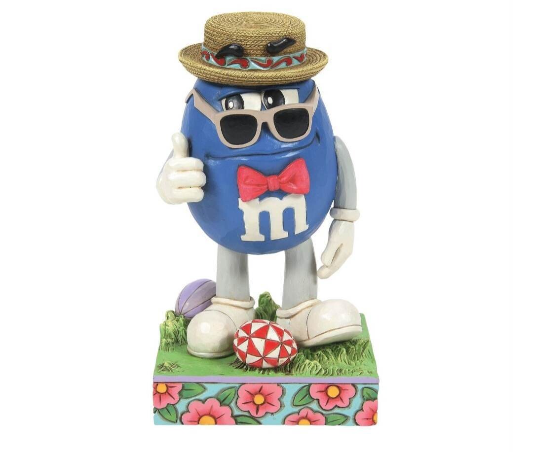It&#39;s Easter Dude Blue M&amp;M Wearing Sunglasses &amp; Hat By: M&amp;M&#39;s Jim Shore