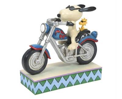 Cool Riders Snoopy &amp; Woodstock Riding Moto By: Jim Shore Peanuts *SHIPS WITHIN 15 DAYS* NEW 2024