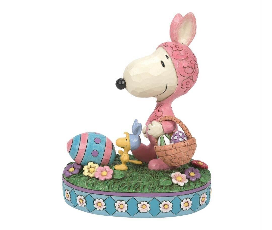 Easter Hoppyness Snoopy &amp; Woodstock By: Jim Shore Peanuts *SHIPS WITHIN 10 DAYS* NEW 2024