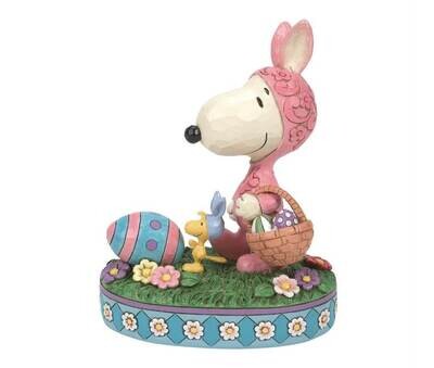 Easter Hoppyness Snoopy &amp; Woodstock By: Jim Shore Peanuts *SHIPS WITHIN 10 DAYS* NEW 2024
