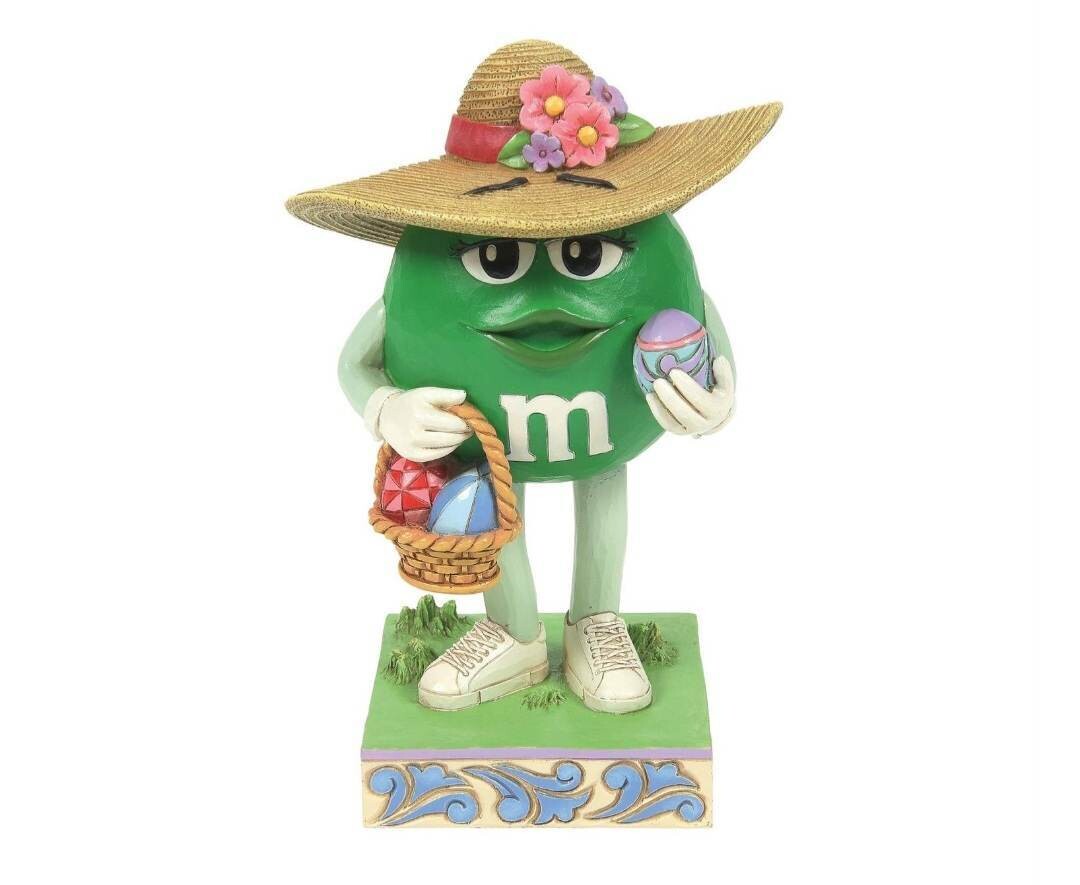 An Easter Beauty Green M&amp;M With Easter Hat By: Jim Shore
