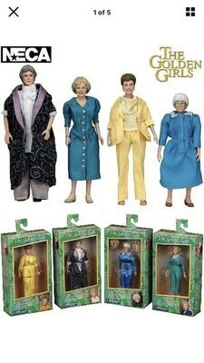 Complete 4pc Golden Girls Articulated Figure Collection  By: Neca