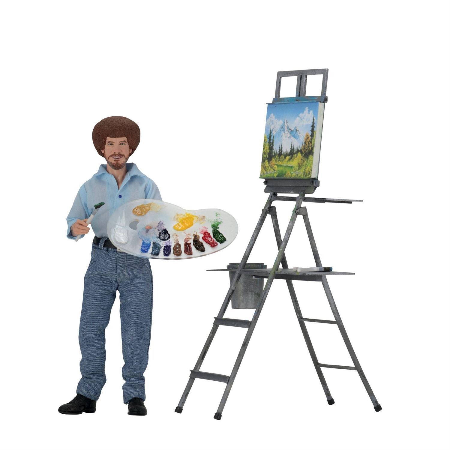 Bob Ross  Articulated Figure By: Neca *SHIPS WITHIN 15 DAYS*