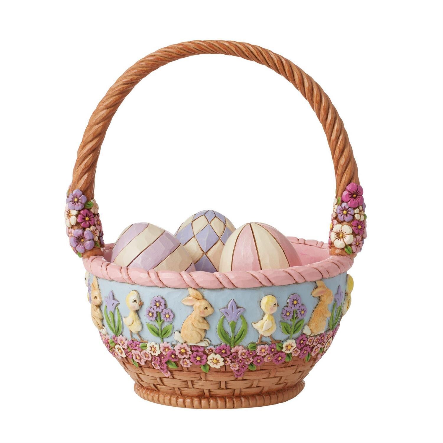 19th Annual Easter Basket With Eggs By Jim Shore *SHIPS WITHIN 15 DAYS*