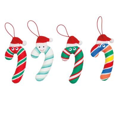 Yummy World Candy Cane Ornaments 4 PK By: KidRobot *SHIPS WITHIN 14 DAYS*