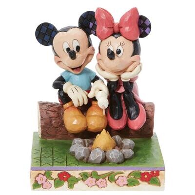 Mickey &amp; Minnie Campfire By Jim Shore *SHIPS WITHIN 15 DAYS*