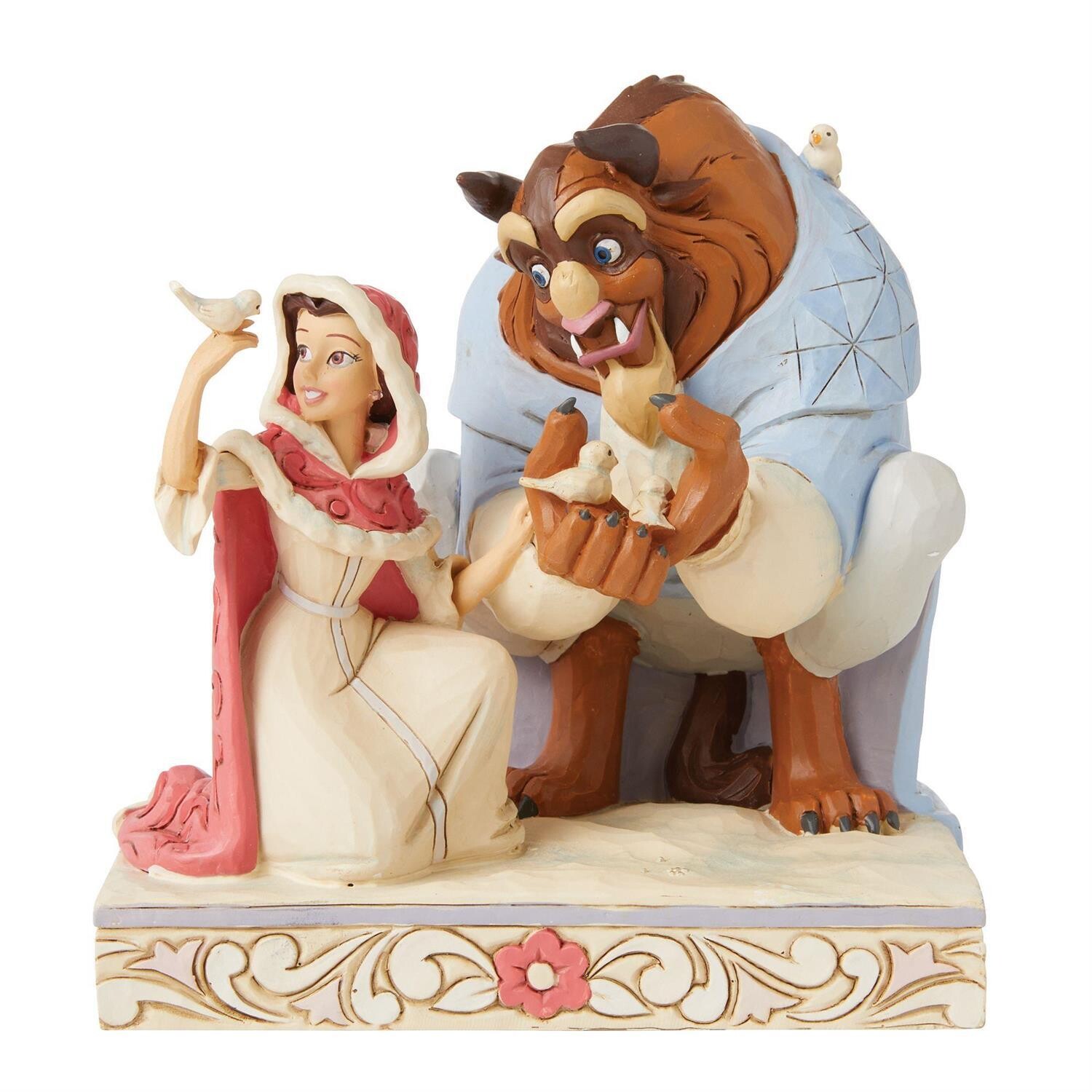 White Woodland Belle &amp; Beast Something There By;Jim Shore *SHIPS WITHIN 15 DAYS*