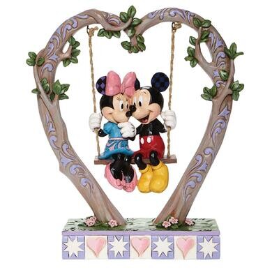 Minnie &amp; Mickey On Swing By Disney Jim Shore *SHIPS WITHIN 14 BUSINESS DAYS*