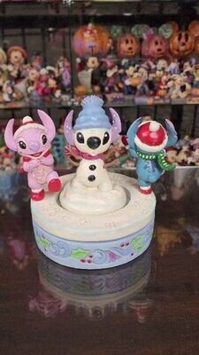 Rotating Stitch And Angel Building A Snowman By Jim Shore