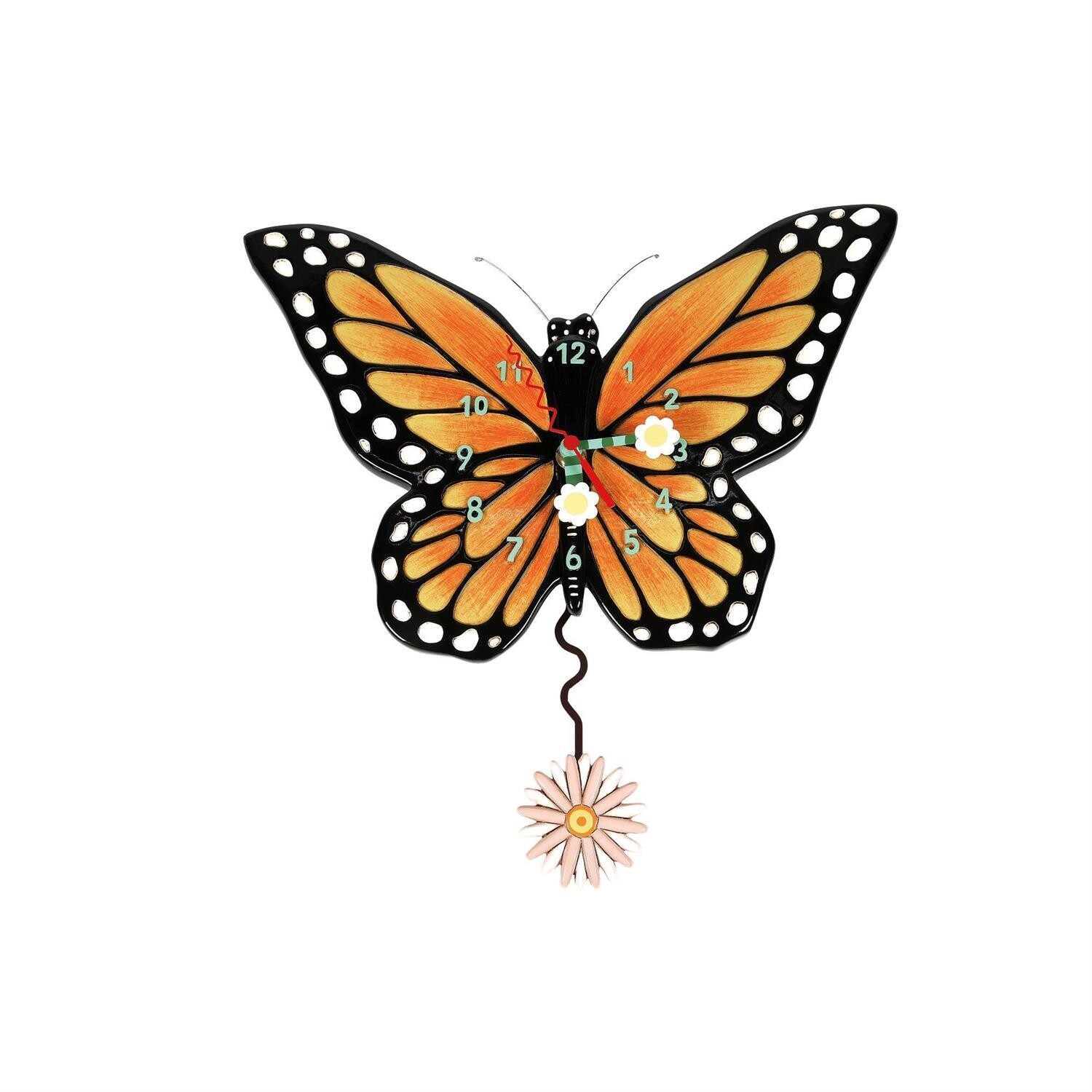Spread Your Wings Butterfly Clock By Allen Designs *SHIPS WITHIN 15 DAYS*
