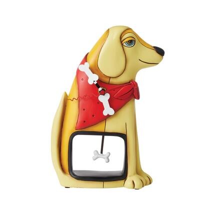 Bandana Dog Desk Clock By: Allen Designs *SHIPS WITHIN 14 DAYS*