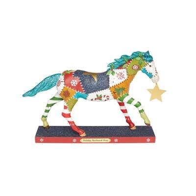 Holiday Patchwork Pony By Trail Of Painted Ponies *SHIPS WITHIN 14 DAYS*
