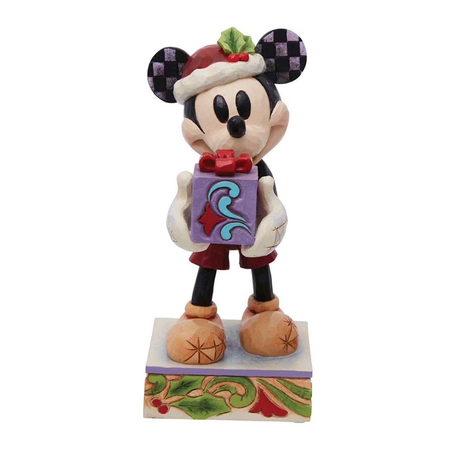 Secret Santa Mickey with Gift By Jim Shore