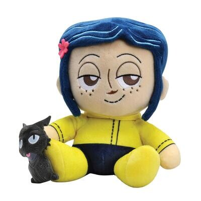 Phunny Plush Coraline with Cat By: KidRobot *SHIPS WITHIN 10 DAYS*