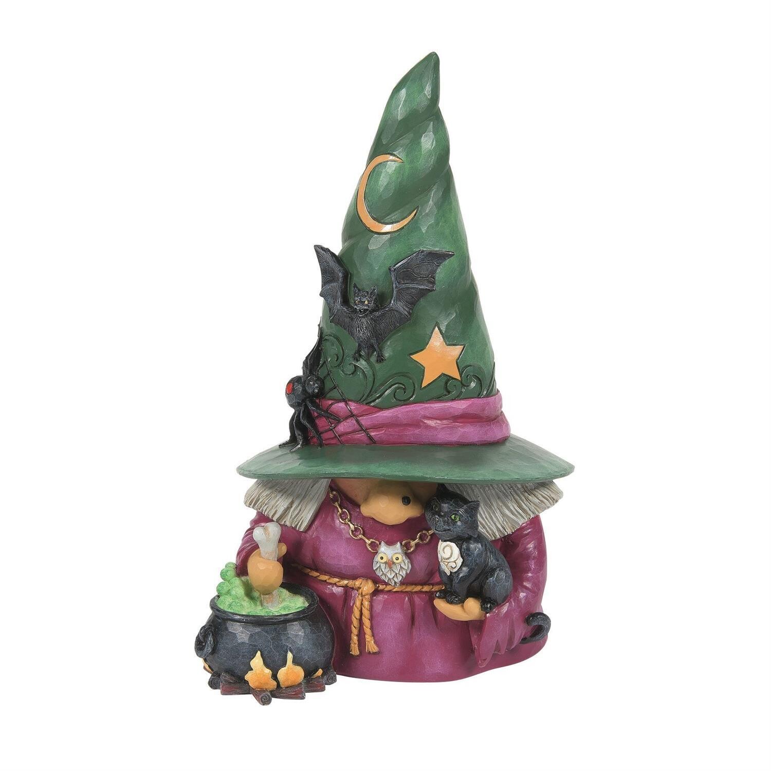 Witchful Thinking Witch Gnome with Cauldron By: Jim Shore