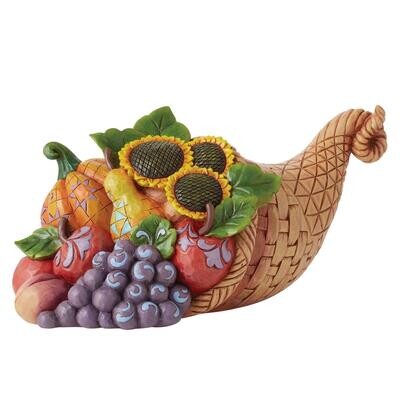 Abundant Harvest Cornucopia with Sunflowers By: Jim Shore NEW 2024