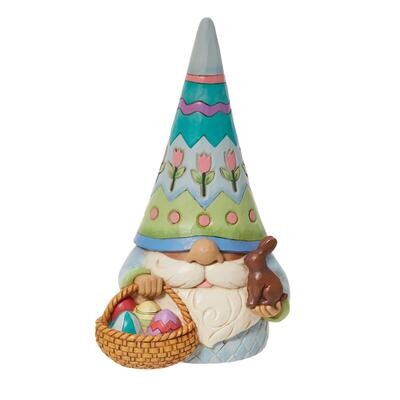 Sweet Easter Charmer Gnome with Basket of Eggs By: Heartwood Creek Jim Shore NEW 2024