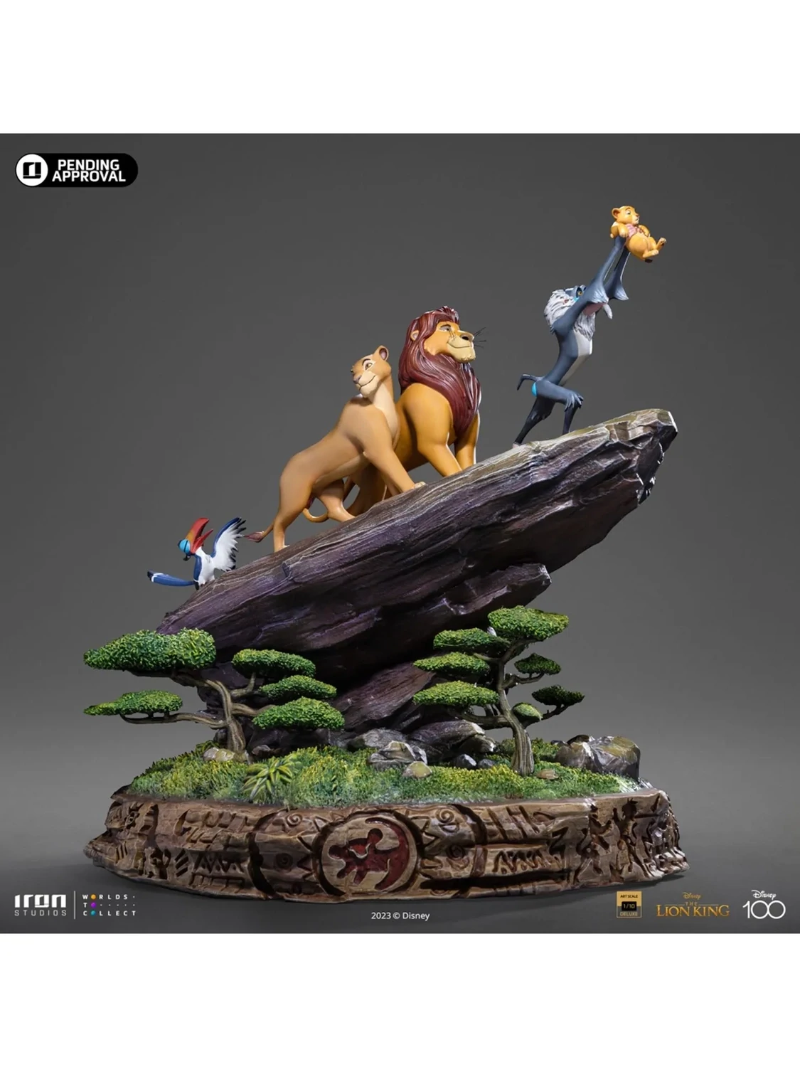 The Lion King Pride Rock Deluxe - Disney 100TH 1/10 Scale Statue By: Iron Studios *Ships WITHIN 15 DAYS*