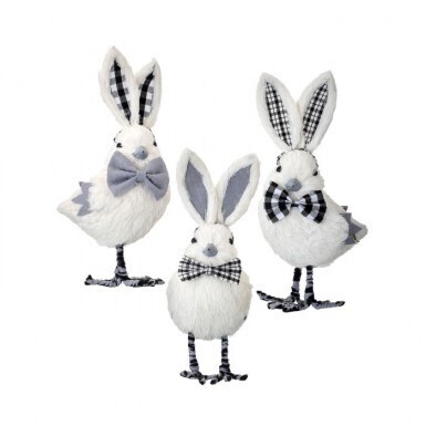 SISAL BOWTIE EASTER CHICKS SET OF 3 9&quot; Easter Decor