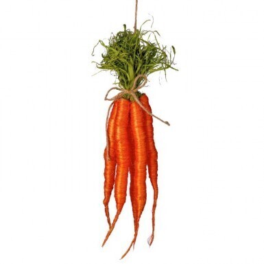 SISAL CARROT BUNCH 18&quot; Easter Decor