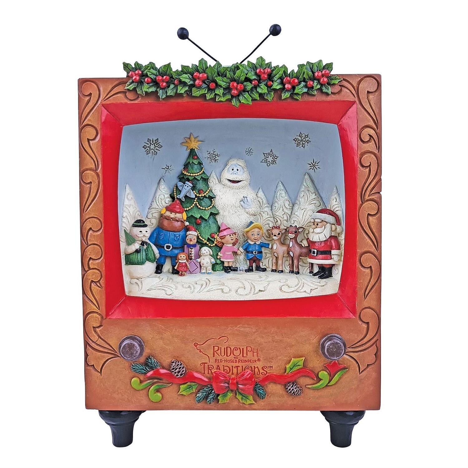 Rudolph The Red Nose Reindeer LED Diorama TV Scene By: Rudolph Jim Shore *SHIPS WITHIN 15 DAYS* NEW 2024