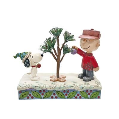Snoopy &amp; Charlie Brown Tree By: Jim Shore Peanuts *SHIPS WITHIN 10 DAYS* NEW 2024