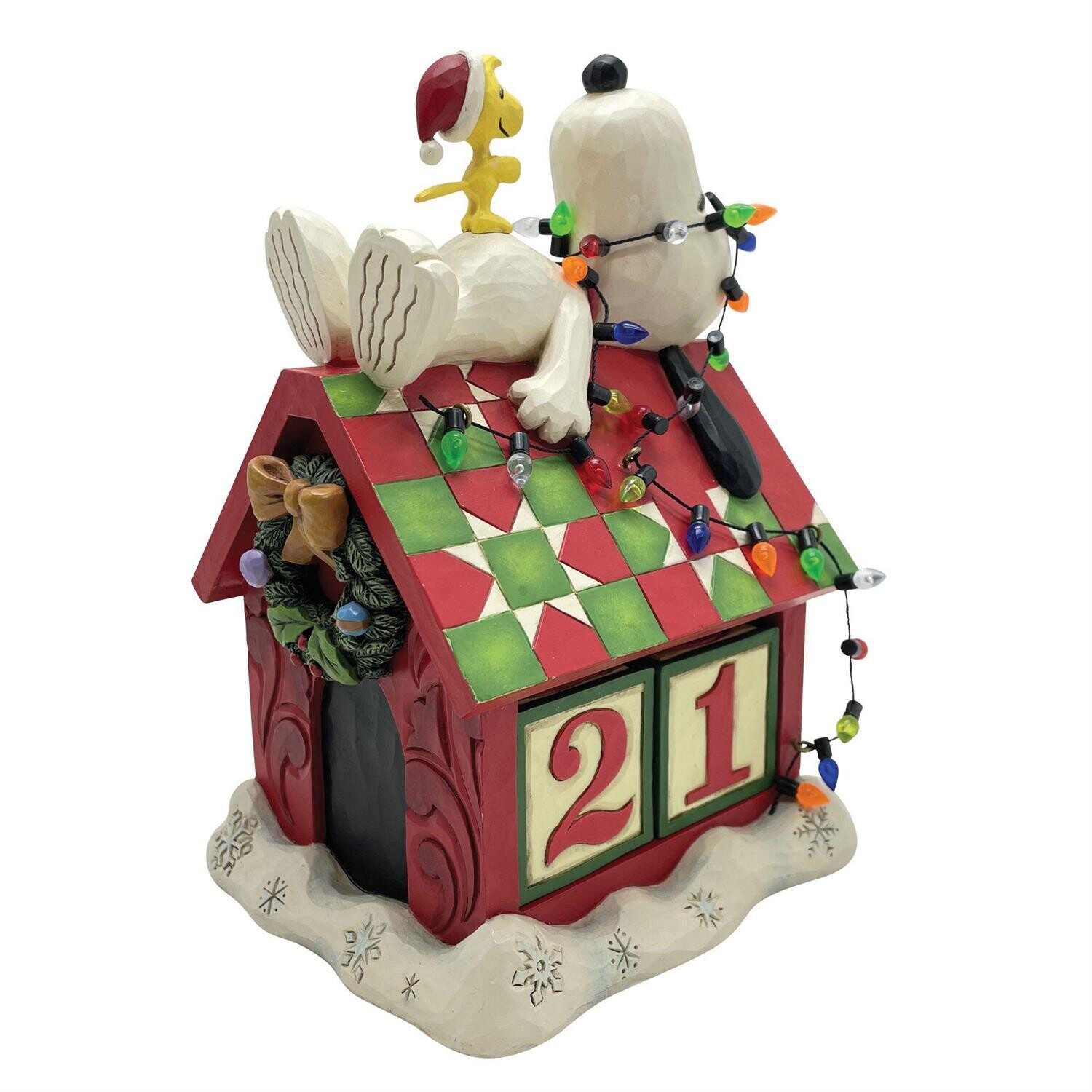 Snoopy&#39;s Countdown Calendar By: Jim Shore Peanuts *SHIPS WITHIN 15 DAYS* NEW 2024