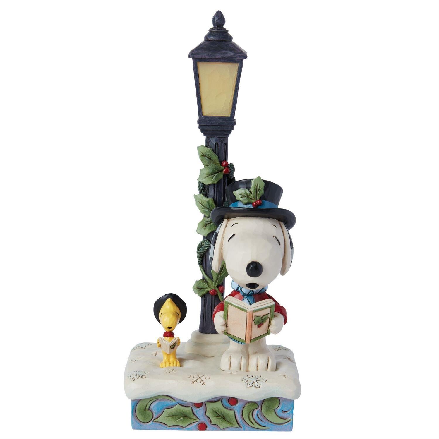 Snoopy &amp; Woodstock Lamp Post By: Jim Shore Peanuts *SHIPS WITHIN 10 DAYS* NEW 2024
