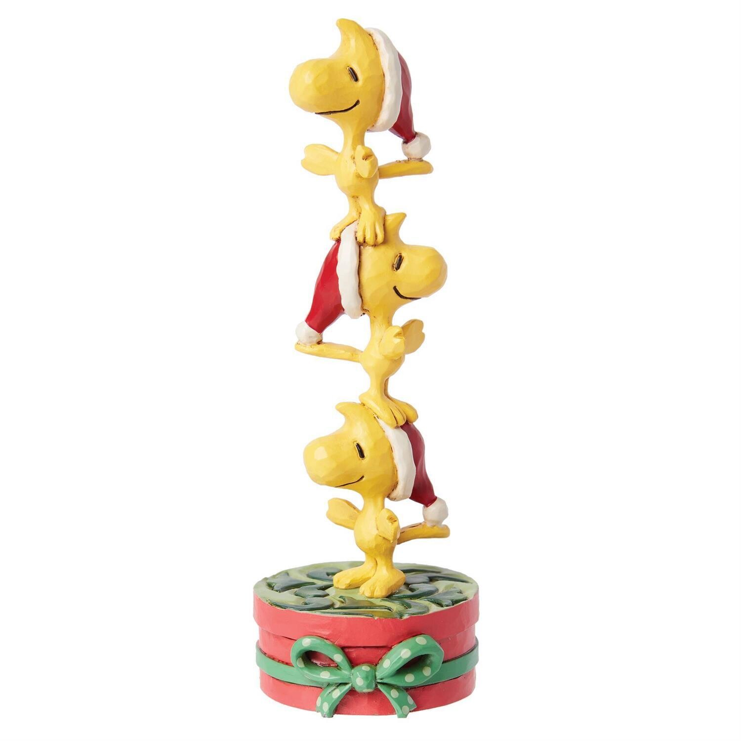 Stacked Woodstock&#39;s On Gift Mini By: Jim Shore Peanuts NEW 2024