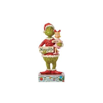 Grinch &amp; Cindy Lou Naughty &amp; Nice Sign By: The Grinch Jim Shore NEW 2024