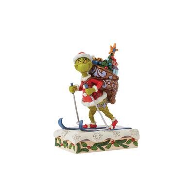 Grinch Skiing By: The Grinch Jim Shore NEW 2024 *SHIPS WITHIN 15 DAYS*