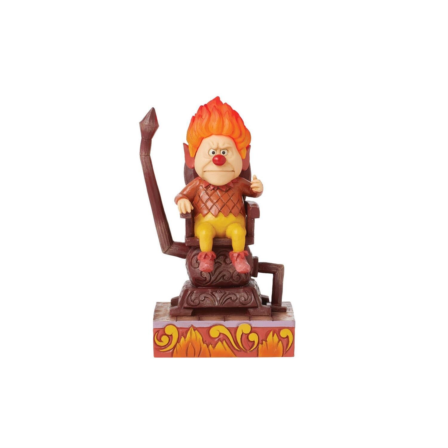 PRE-ORDER Heat Miser Sitting on Throne Light Up By: Jim Shore The Year Without Santa *SHIPS 8/2025* NEW 2024